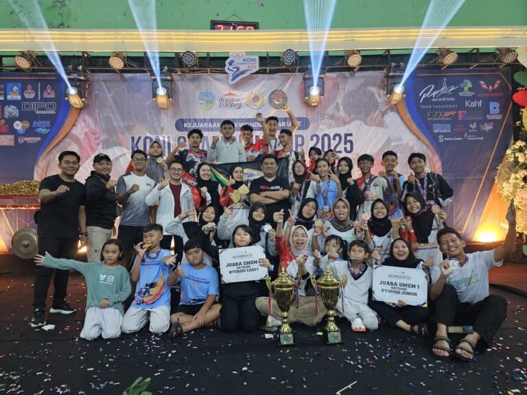 Membanggakan, Pengcab Taekwondo Kabupaten Tasik Raih Juara Umum Kejuaraan Daerah Taekwondo