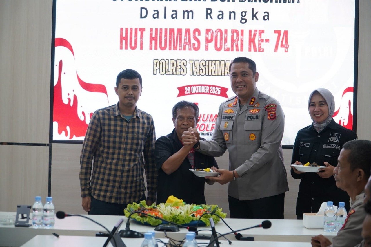 HUT Humas Polri Ke-74, Polres Tasikmalaya dan Media Makin Kompak