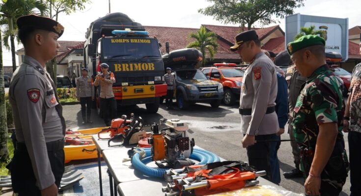 Polres Tasikmalaya Gelar Apel Kesiapsiagaan Lintas Sektoral, Komitmen Hadapi Berbagai Kemuskinan Bencana (Istimewa)