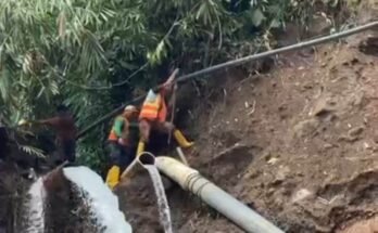 Dua Pipa Transmisi Perumda Tirta Sukapura Tersambung Kembali, Pasokan Air Segera Normal