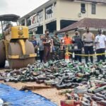 Ciptakan Kamtibmas Kondusif, Polres Tasikmalaya Musnahkan 10 Ribu Botol Miras Hasil Operasi Pekat