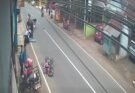 Kecelakaan lalu lintas terekam CCTV, Pelajar tewas