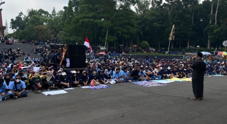Aksi damai dukungan MBG di lanjutkan